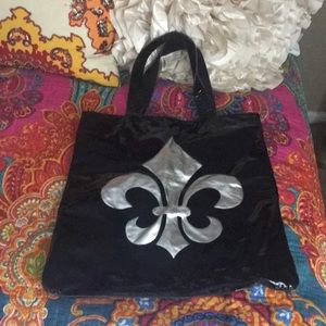 💕All leather & patent leather large tote bag❤️